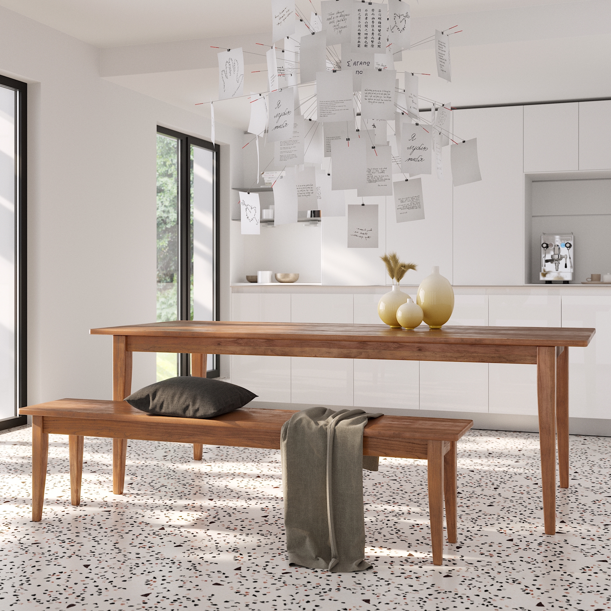 ARAVELLO Ulme Tisch 220x90cm